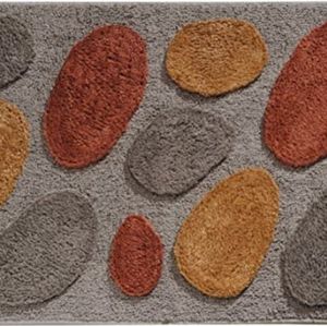 Microfiber Pebblz Bathroom Shower Rug 34"x 21"